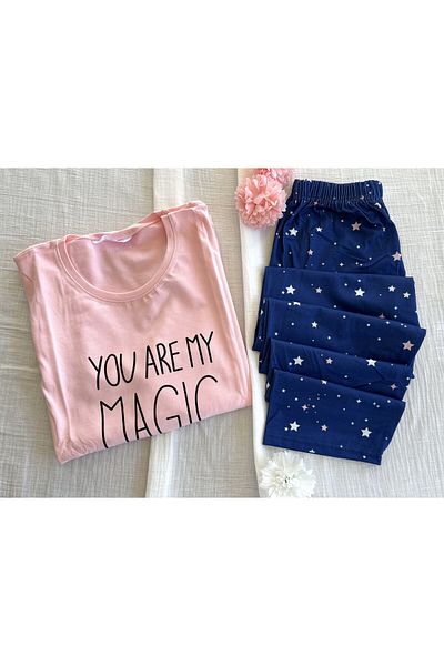 Sude Lycra Long Sleeve Pajama Set -