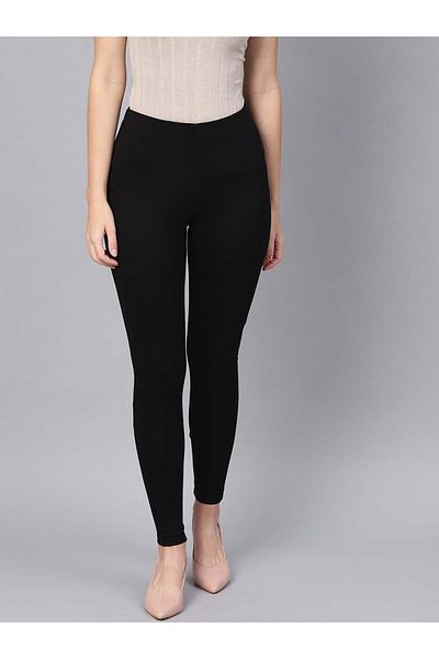 Sassafras By Styli Solid Slim Fit High Waist Jeggings