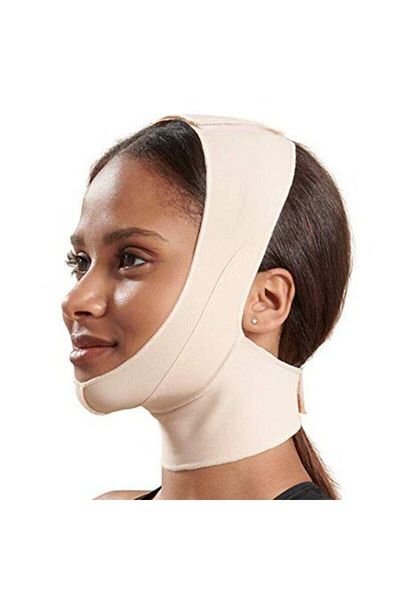 ORTHOSUN حزام الرقبة الذقن، شفط الدهون في الوجه، ضمادة مشد للوجه
