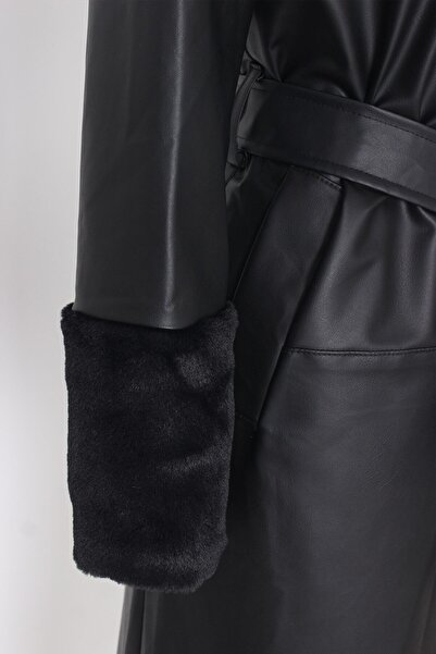 Hilal Moda Шкіряний тренчкот з вадами