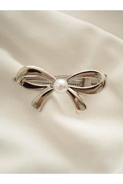 Planet Butik Pearl Bow Collar Buckle
