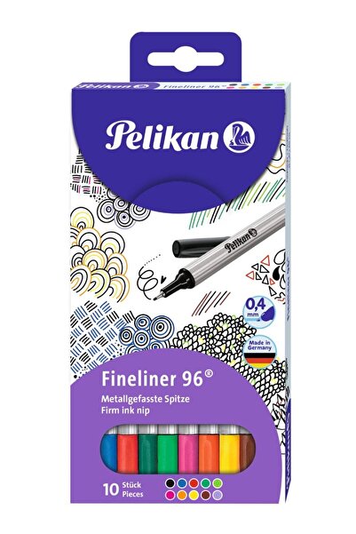 Pelikan Fineliner 10'lu Karışık Renk