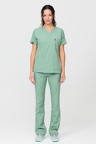 Çatı Medikal Happiness Spaniard - Set din lycra pentru femei, medic asistentă, uniforme pentru scrub și costum chirurgical
