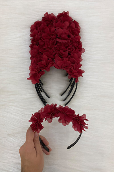 ZEYMERADE Bordo Gelin Nedime Tacı (Plastik), Kına Gecesi, Bekarlığa Veda Partisi, Bride To Be, Düğün, Sünnet