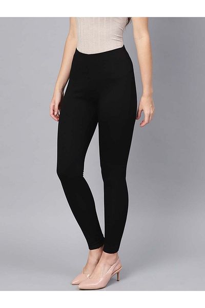 Sassafras By Styli Solid Slim Fit High Waist Jeggings