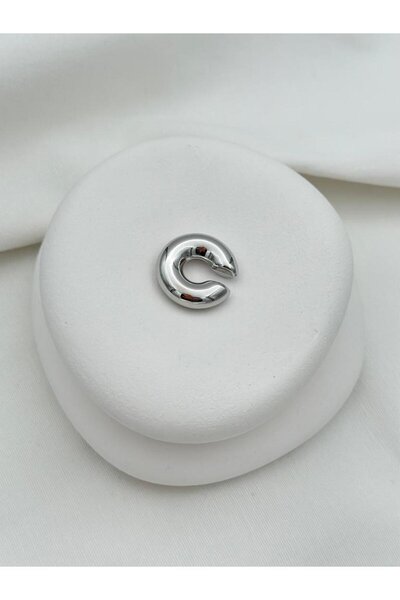 Jerie Silver and Gold Special Series Thick Curved Plate Large Size Earcuff Ca...