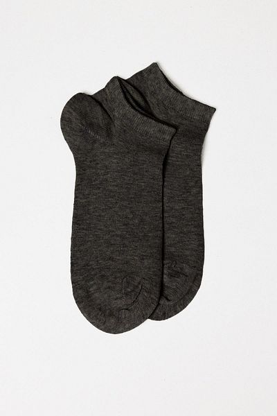 Katia&Bony Men's Cotton Booties Socks Anthracite
