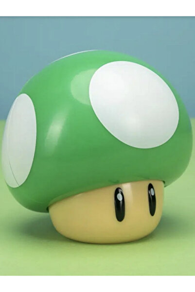 Mucit Manda Super Mario Mantarı Gece Lambası, Usb Şarjlı, Taşınabilir, Sesli Dekoratif Lamba