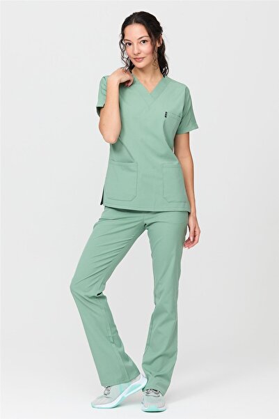 Çatı Medikal Happiness Spaniard - Set din lycra pentru femei, medic asistentă, uniforme pentru scrub și costum chirurgical