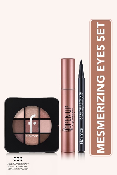 Flormar Mesmerizing Eyes 3'lü Makyaj Seti