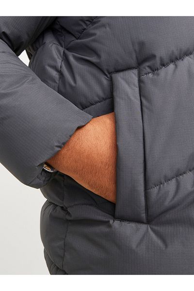 Jack & Jones Jack Jones Jjworld Puffer Jacket Pls Ανδρικά παλτό Anthracite Plus Size 12263325-16