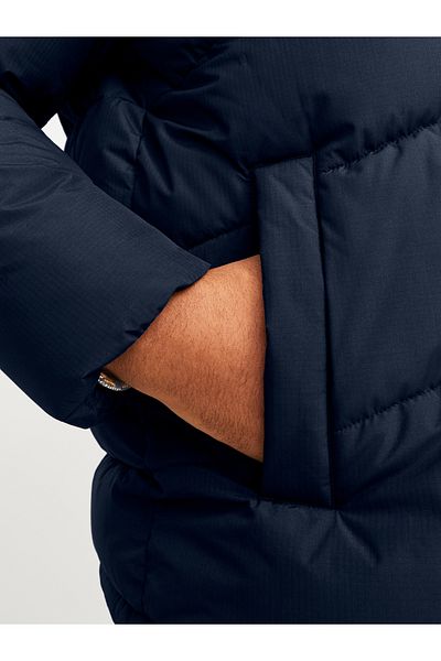 Jack & Jones Ανδρικό παλτό Jack Jones Jjworld Navy Blue Plus Size Puffer - 12263325 -04