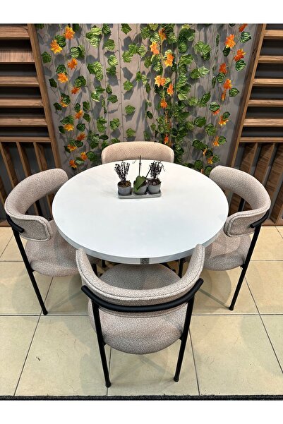 Royal ELISA 4 KİŞİLİK MUTFAK MASASI TAKIMI SOFT03