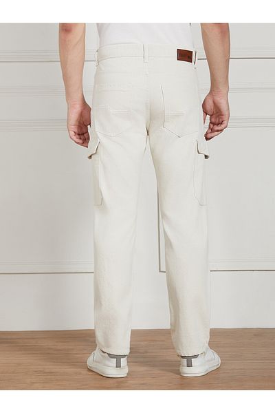 Dennis Lingo By Styli Mid Rise Relaxed Fit Cotton Solid Jeans