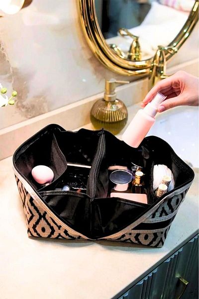 Flosoft Bohe Makeup Bag - Organizer and Travel Organizer 24x16x13 cm