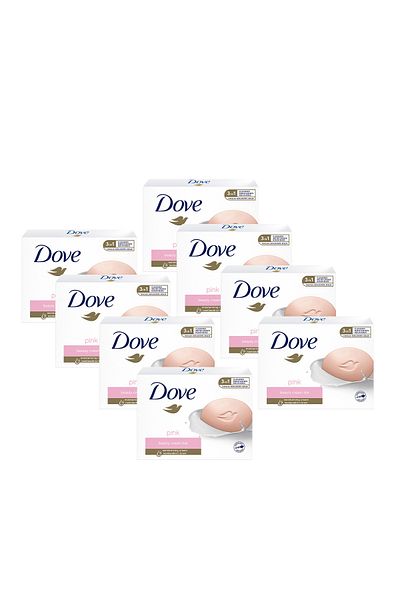 Dove Pink Beauty Soap - Moisturizing Effect, 90g X8 Pieces