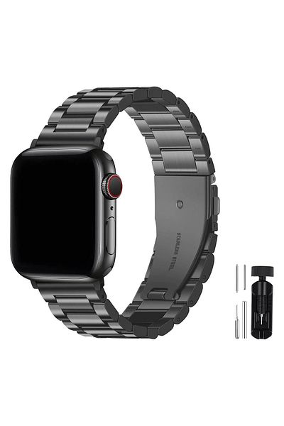 Fibaks Apple Watch 2-9 Stainless Steel Watch Band - 38/40/41 mm Strap Bracelet