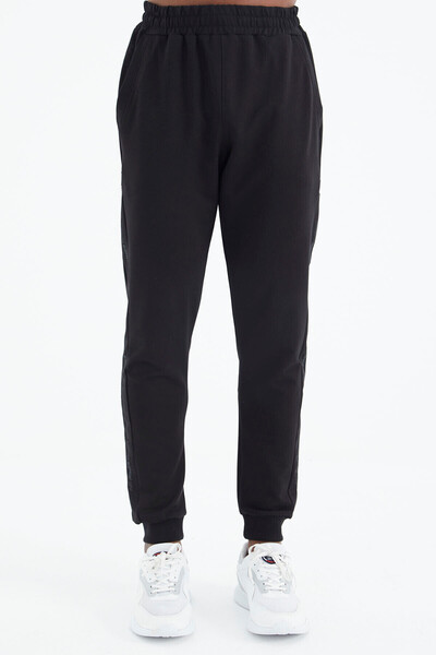 AIR JONES Seth Black Jogger Men's Tracksuit Bottom - 82117