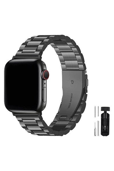 Fibaks Apple Watch Ultra 1 2 3 4 5 6 7 8 9 Se 42 44 45 49 Mm Stainless Steel Clip Band Strap Bracelet