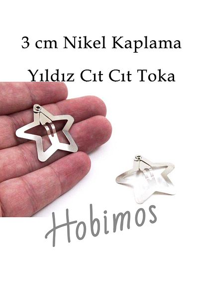 Hobimos 1000 Τεμάχια 3 cm Star Studs - Εγχώριας Παραγωγής, 1η Επικάλυψη κατηγορίας, χωρίς μαύρωμα