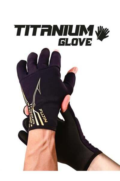 Fujin Pro Angler S24 Titanium Gloves Black Gold