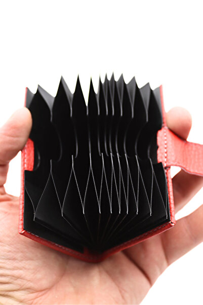 GUZZYLife Vegan Leather 12 Compartment Women's Men's Accordion Credit Card Holder