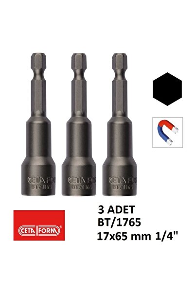 CETA FORM Bt/1765 Manyetik Lokma Uç 17-65 Mm ( 3 Adet)
