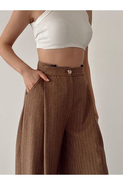 MAXMOOR Women's Striped Palazzo Pants