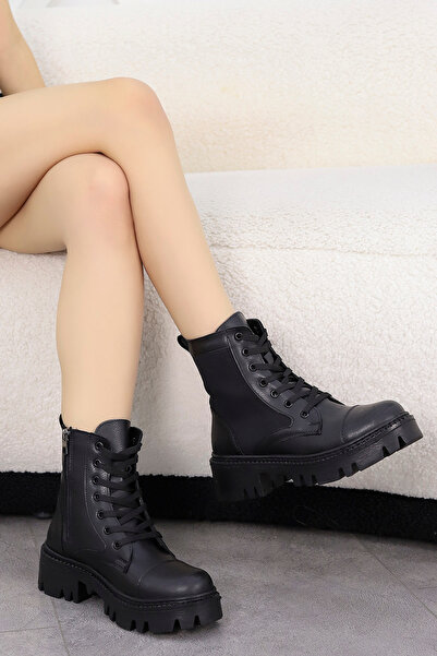 Mamito Ayakkabı STN 001 Yüksek Tabanlı Bağcıklı Bot