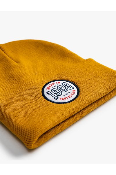 Koton Men's Mustard Beret 3WAM50134AA
