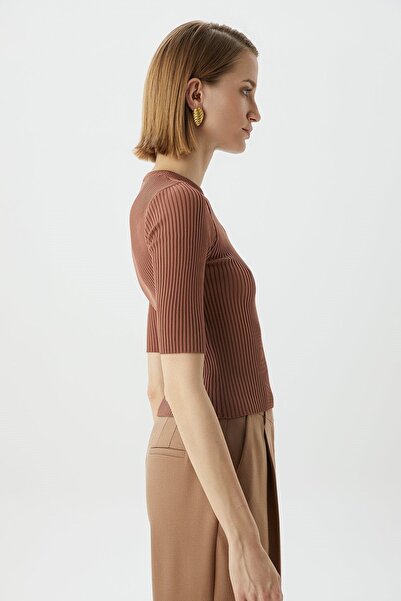 rue Corded Copper Crop Top - Stylish and Comfortable Design
