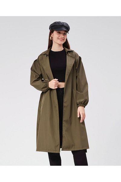 MAXI DRY Double Breasted Collar Women's Trench Coat