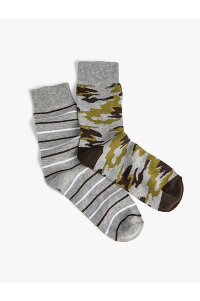 Koton Set de 2 șosete de camuflaj