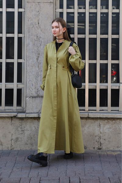 ZÜLAYS Light Green Side Belt Dress