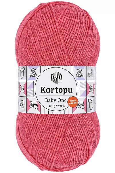 Kartopu Baby One Non-Pilling Hand Knitting Yarn Pink K254