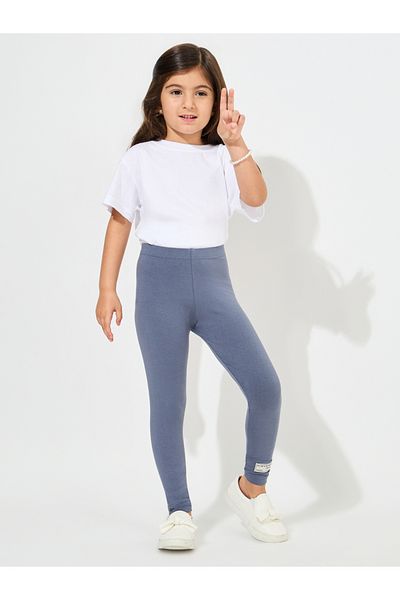 Styli Patch Detail Elastic Waistband Leggings