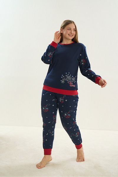 Sevim 16058 SET PIJAMA DIMENSIUNE BATTAL IMPRIMAT