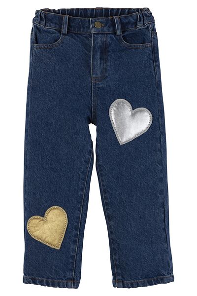 İdilbaby&Mamino Idilbaby&Mamino Girl's Heart Detailed Jeans