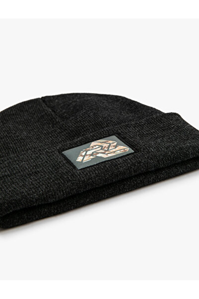 Koton Складений камуфляжний берет Orgu Камуфляж Детальна етикетка з вишивкою