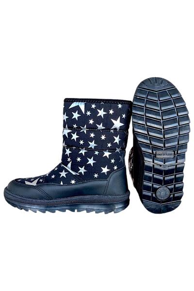 Liger Durable, Waterproof, Orthopedic, Velcro, Children's Snow Boots BLACK