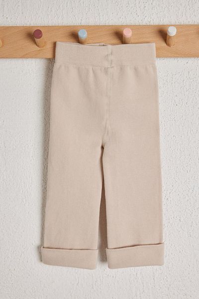 Katia&Bony Leggings Bumbac Pantaloni Copii Crem