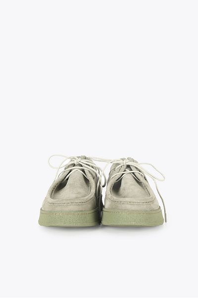 GIESTO Δερμάτινα παπούτσια Khaki Suede