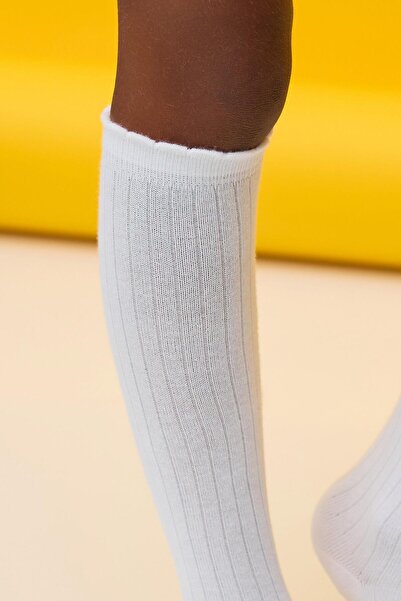 Katia&Bony Cotton Kids Knee Socks White