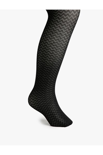 Koton Geometric Patterned Pantyhose 60 Density