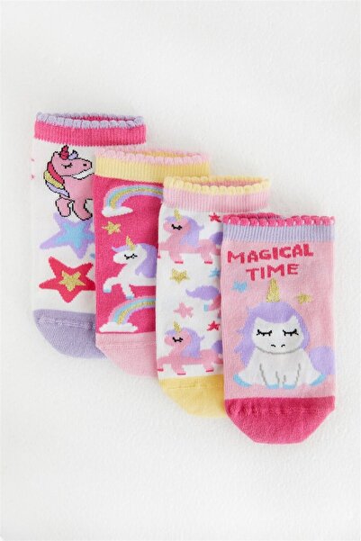 Katia&Bony Συσκευασία 4 τεμαχίων Magical Time για κοριτσίστικες κάλτσες με σχ...