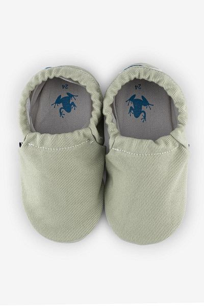 HOPFRÖG Recycled Canvas Hyper Eco Water Green Barefoot Booties (ΣΕΤ ΔΩΡΟΥ)