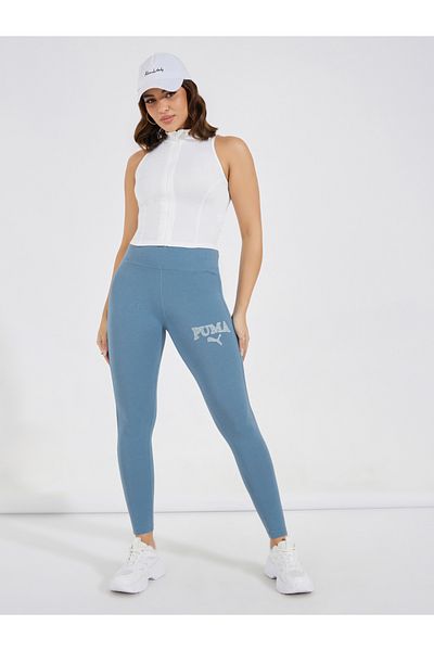 Puma Women Sportswear Fit Pull On Training Legging, Dusty Blue
