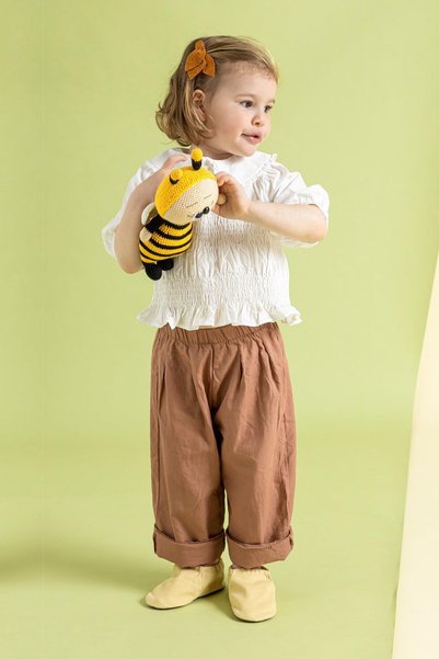 HOPFRÖG Recycled Canvas Hyper Eco Yellow Barefoot Booties