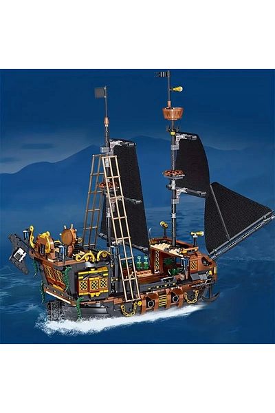 BUILDING BLOCK مجموعة مكعبات بناء سفينة القراصنة 1328 قطعة لعمر 6 سنوات مجموعة نموذج قراصنة الكاريبي