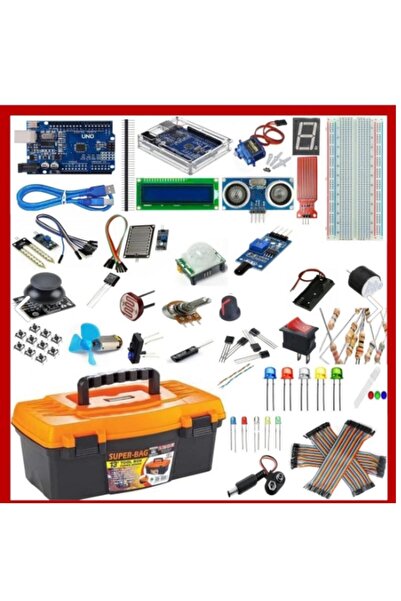SANEC Arduino Uno R3 (ch340g) Başlangıç Ve Kodlama Eğitim Seti 51 Parça 220 Adet